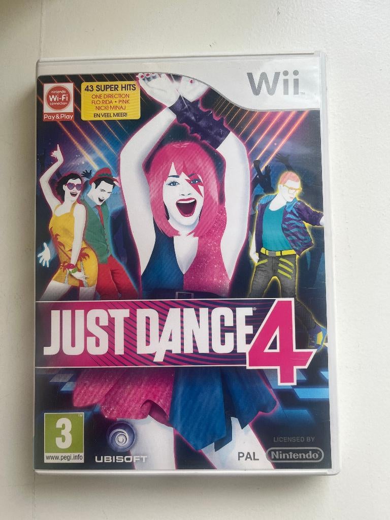 Nintendo Wii, Just dance 4, Spelcomputers en Games, 1 speler, Ophalen of Verzenden, Zo goed als nieuw, Vanaf 3 jaar