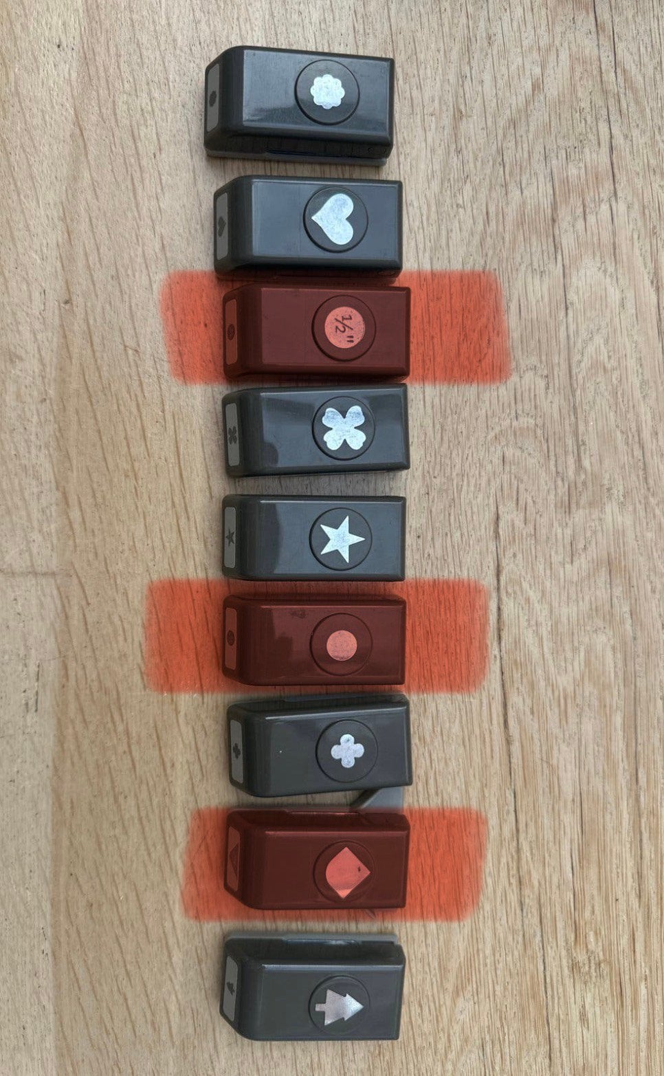 Stampin’ Up! kleine ponsen, Gebruikt, Geschikt voor karton, Gereedschap of Toebehoren, Grijs