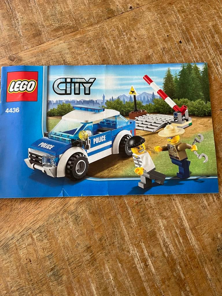 Lego City Politie Achtervolging 4436 met instructies, Lego, Ophalen of Verzenden, Complete set, Inclusief instructies