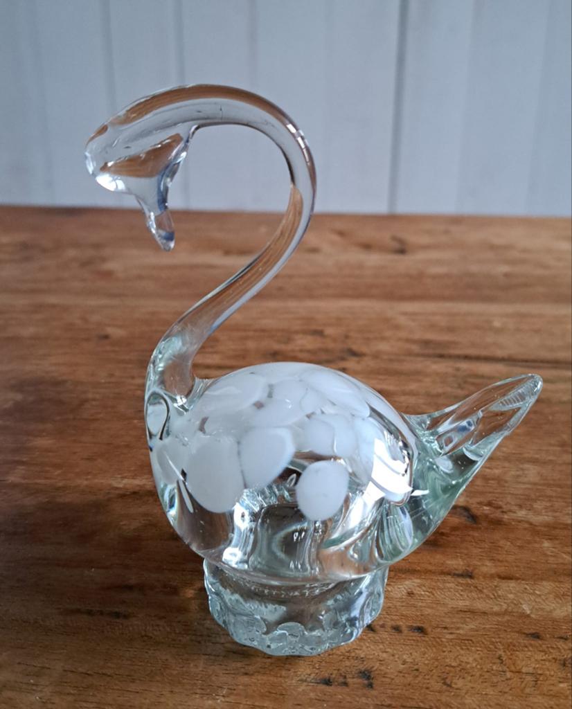 Zwaantje van glas, Antiek en Kunst, Ophalen of Verzenden