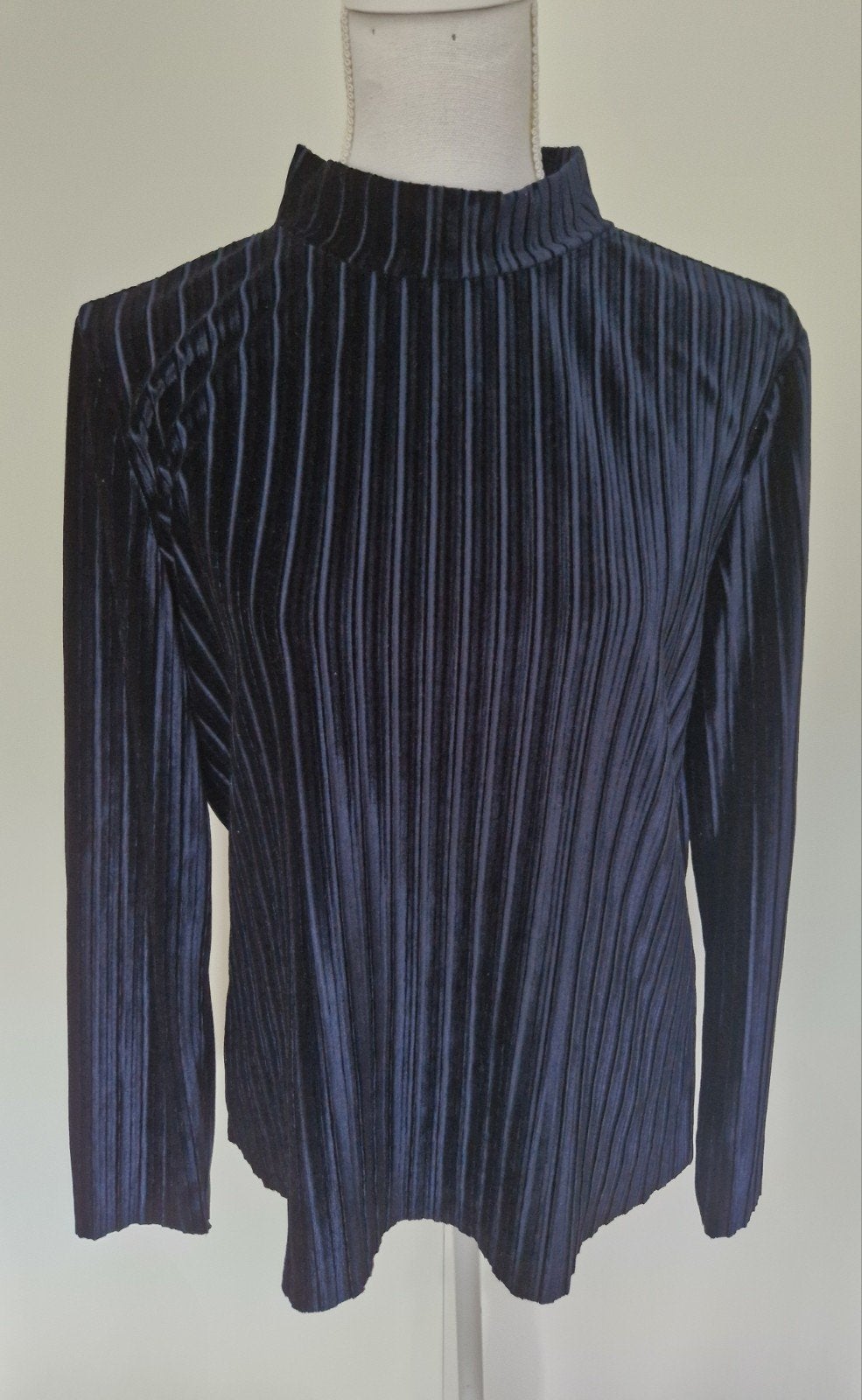 blauwe top van Jacqueline de Yong maat M. Velours stofje., Kleding | Dames, Maat 38/40 (M), Blauw, Ophalen of Verzenden, Zo goed als nieuw