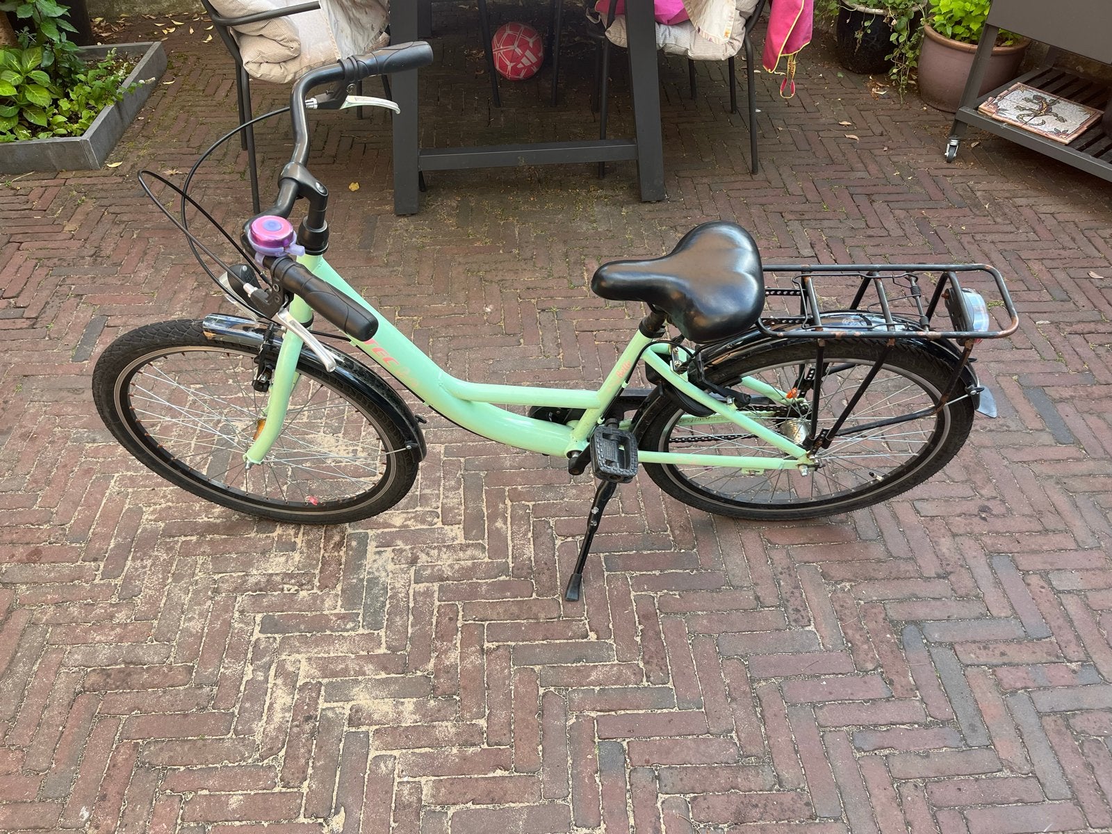 Altec kinderfiets - 24 inch - Mintgroen, Ophalen, Terugtraprem, Handrem, Gebruikt