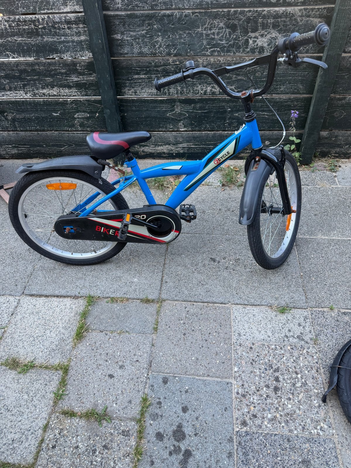 20 inch jongensfiets - Blauw kinderfiets, Gebruikt, Velgrem, Minder dan 49 cm, Ophalen