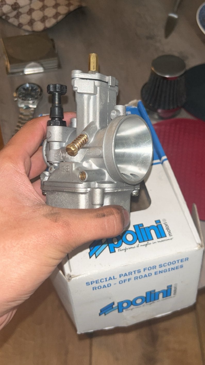 polini 28mm carb, Ophalen of Verzenden, Zo goed als nieuw, Carburateur, Piaggio