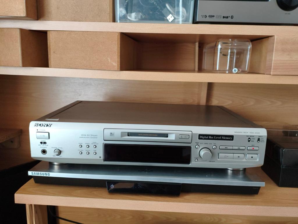 Sony MiniDisc Speler/Recorder MDS-JE480, Ophalen of Verzenden, Zo goed als nieuw, Sony