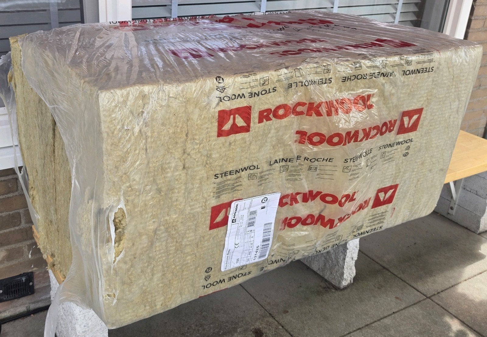 Nieuw Rockwool / steenwol 10cm dik 120x60cm, Doe-het-zelf en Verbouw, Isolatie en Afdichting, Ophalen, Dakisolatie, Nieuw, Steenwol