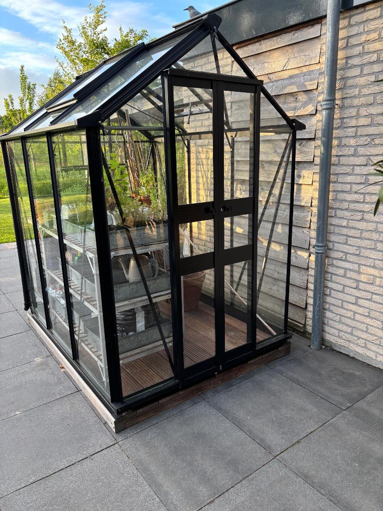Royal Well Tuinkas Birdlip 48 256 x 132 Nieuwstaat, Tuin en Terras, Ophalen, Glas, Nieuw, Aluminium