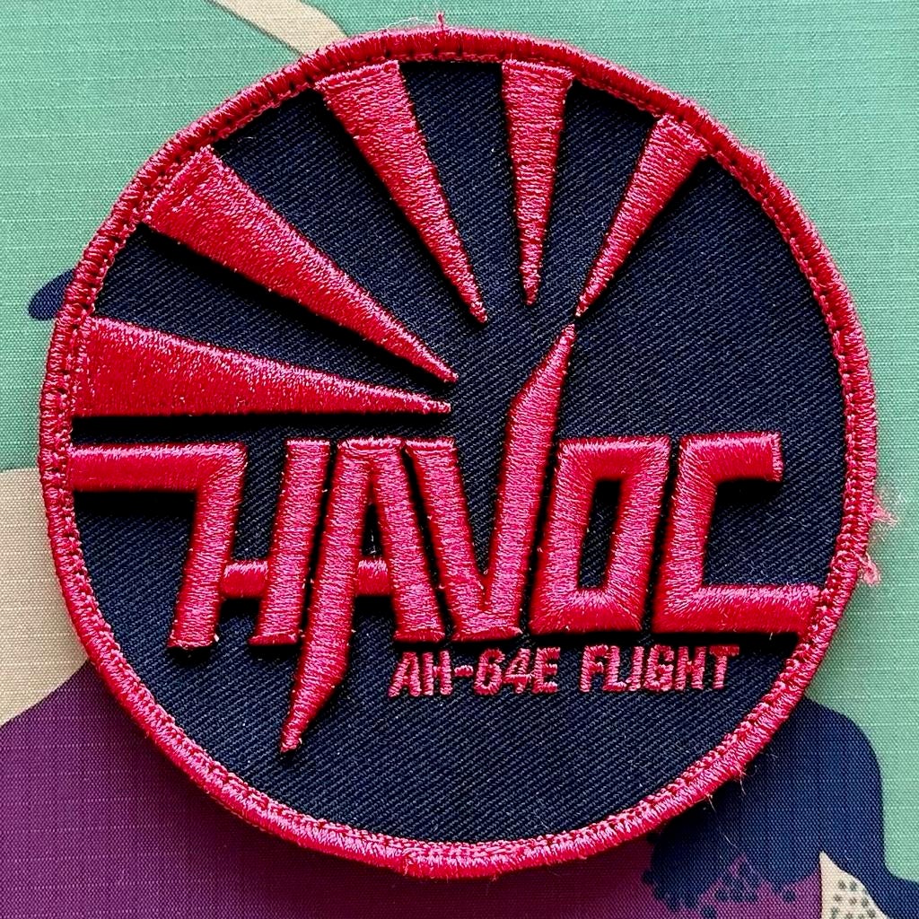 Patch RNLAF 301 SQN Havoc Flight AH-64E 3D, Ophalen of Verzenden, Luchtmacht, Nederland, Embleem of Badge