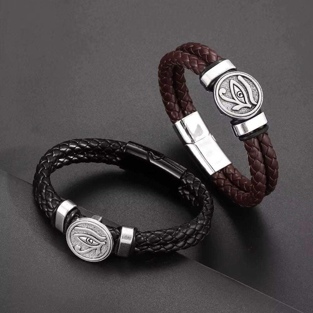 Oog Van Horus Leren Armband, Verzenden, Nieuw, Overige kleuren, Leer