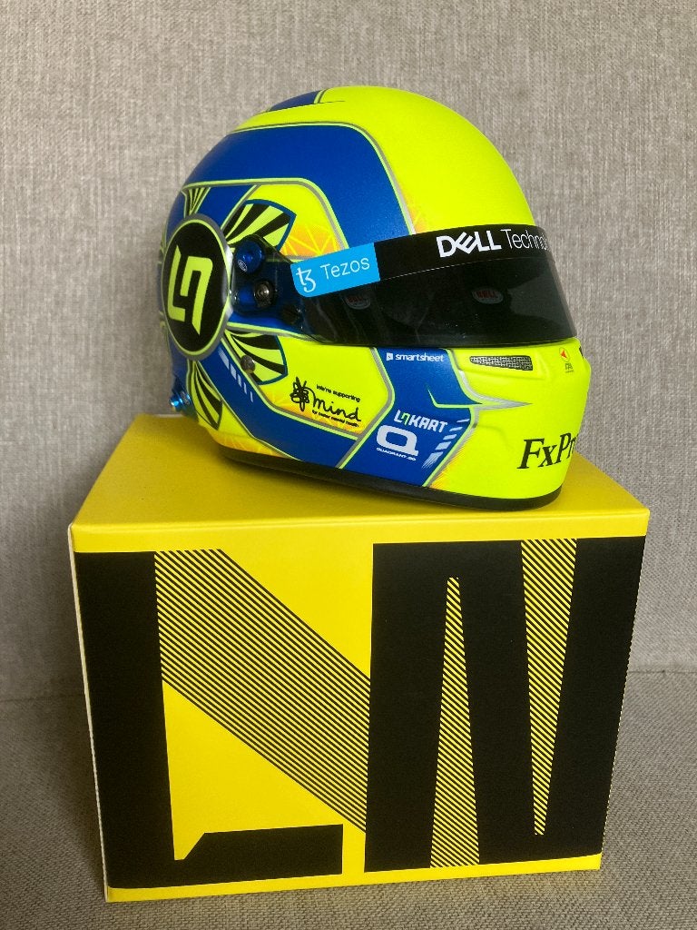 ✅ Lando Norris 1:2 2022 helmet F1 1/2 McLaren MCL36 Helm, Verzamelen, Automerken, Motoren en Formule 1, Ophalen of Verzenden, Nieuw