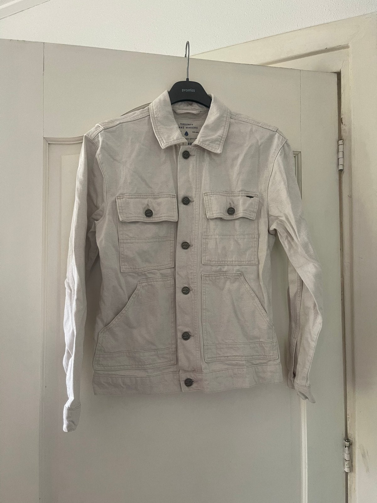 Only & Sons beige spijkerjas maat S - Zo goed als nieuw, Ophalen of Verzenden, Zo goed als nieuw, Maat 46 (S) of kleiner, Beige
