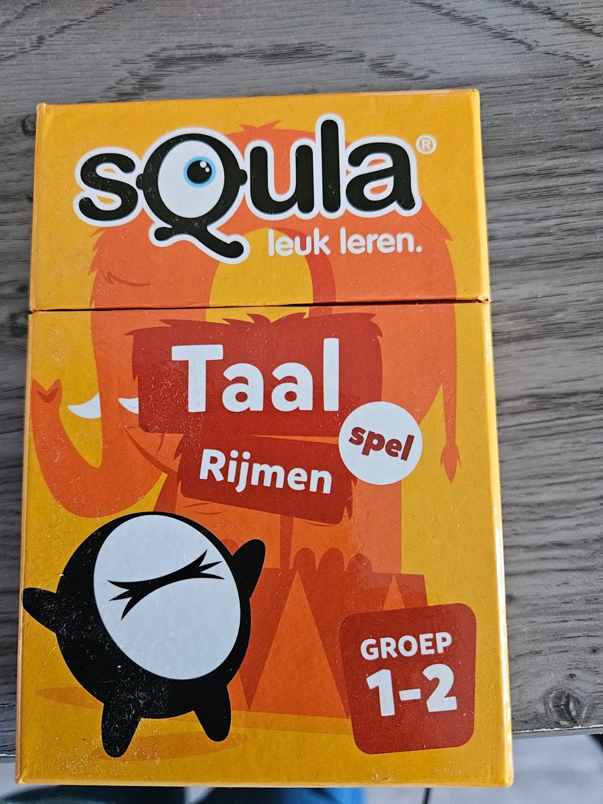 Squla Taal Rijmen spel - Groep 1-2, Ophalen of Verzenden, Zo goed als nieuw, Taal en Lezen