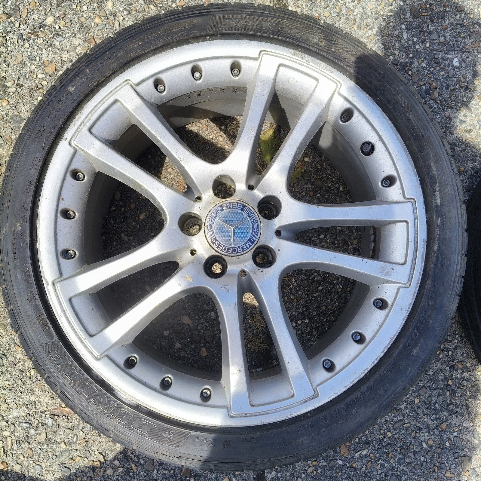 18" Brabus Monoblock S stijl wielen, Ophalen, 18 inch, Gebruikt, Banden en Velgen