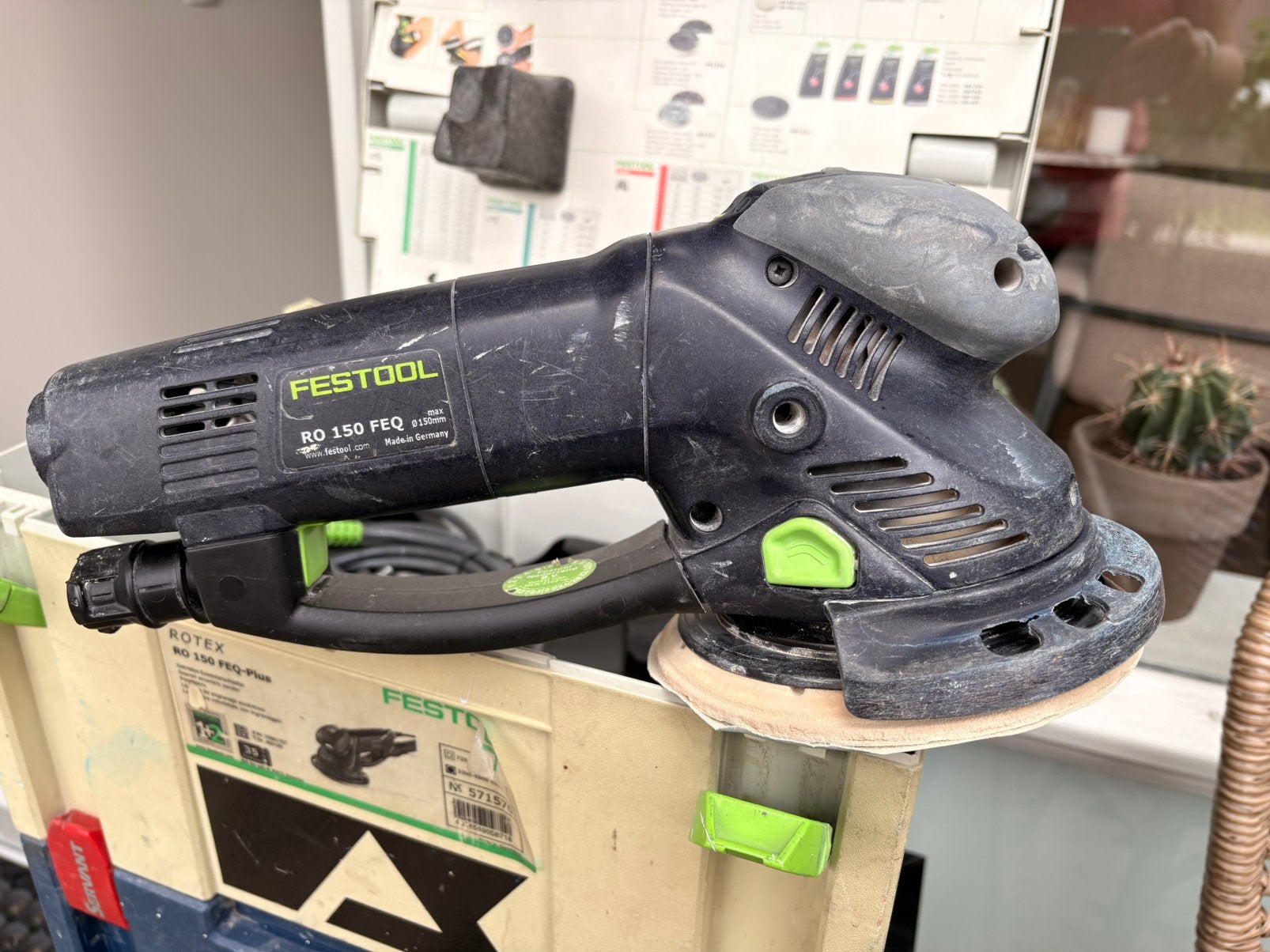 Festool Rotex 150 schuurmachine, Ophalen, Gebruikt, 600 tot 1200 watt, Excentrische schuurmachine