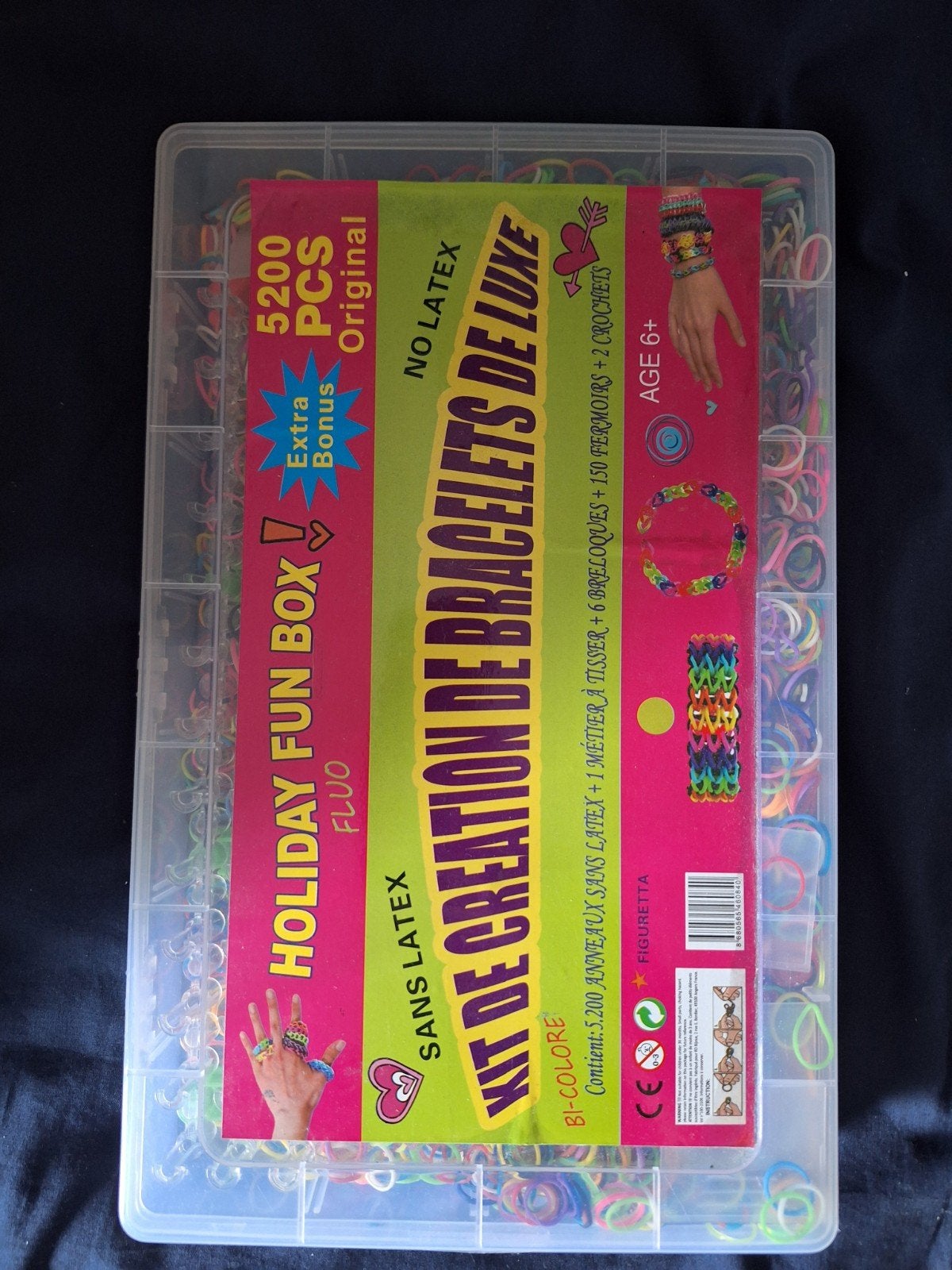 Loom Bands Kit - 5200 Stuks - Armbanden Maken, Ophalen of Verzenden, Nieuw, Overige typen