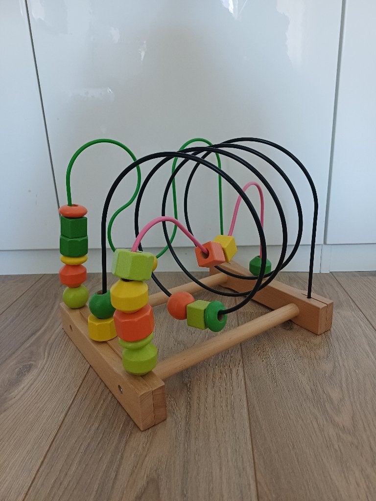 Houten kralenspiraal, Ophalen of Verzenden, Zo goed als nieuw, Overige typen