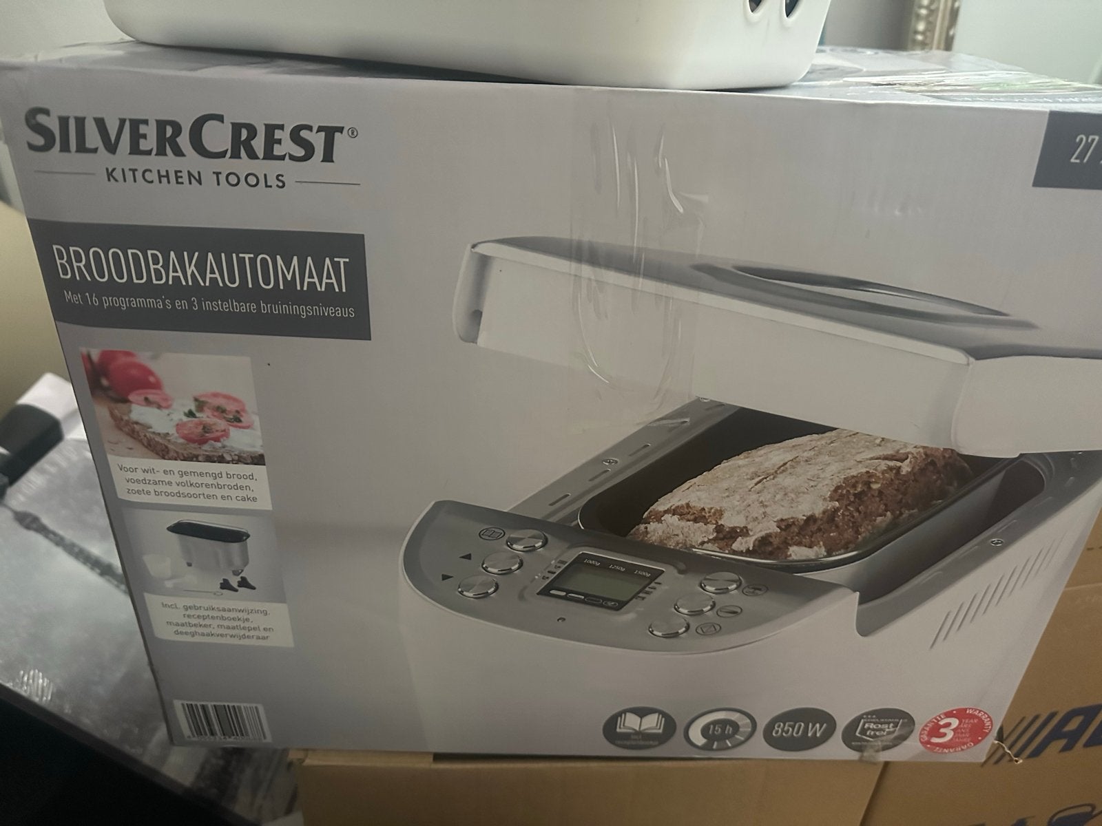 SilverCrest Broodbakautomaat - Nieuw en Ongebruikt, Ophalen of Verzenden, Nieuw, Meer dan 10 programma's