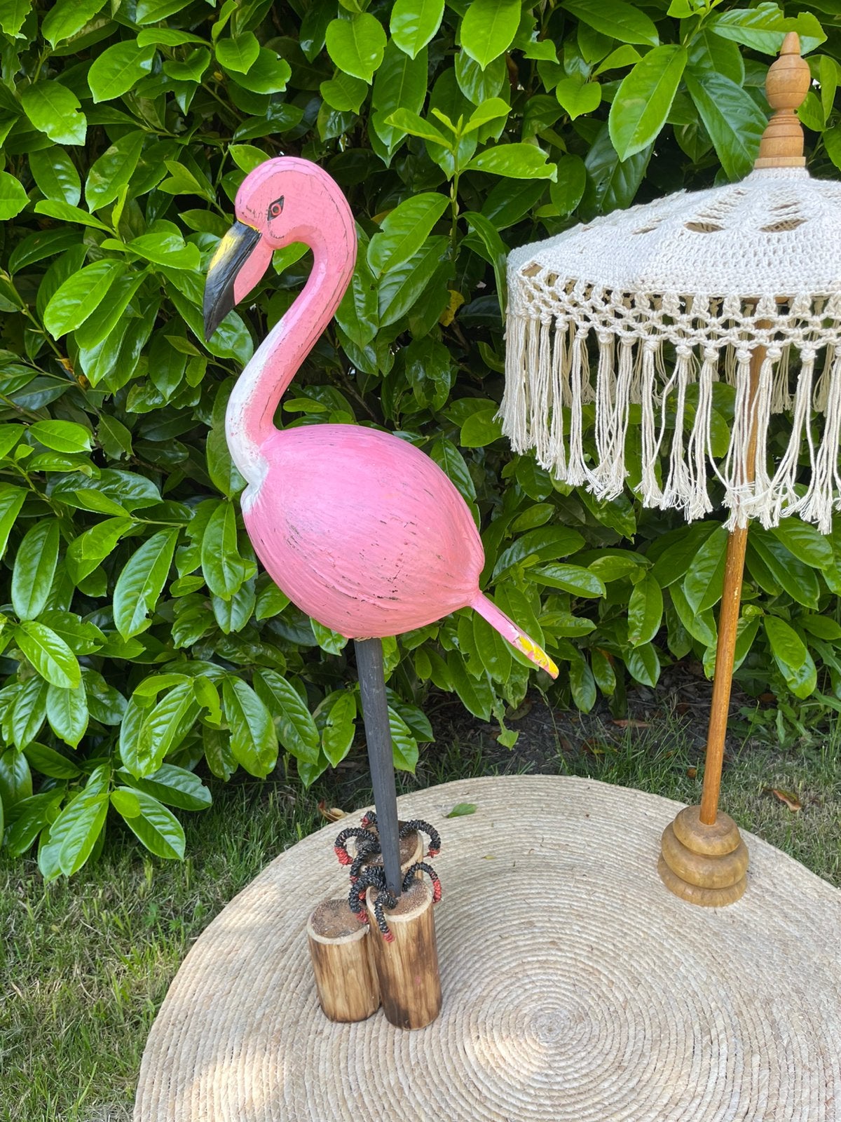 Nieuw houten flamingo, Ophalen of Verzenden, Nieuw, Dier