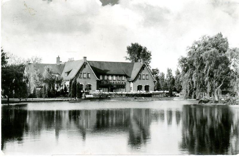 Mook Badhotel De Plasmolen, Ophalen of Verzenden, 1940 tot 1960, Gelopen, Limburg