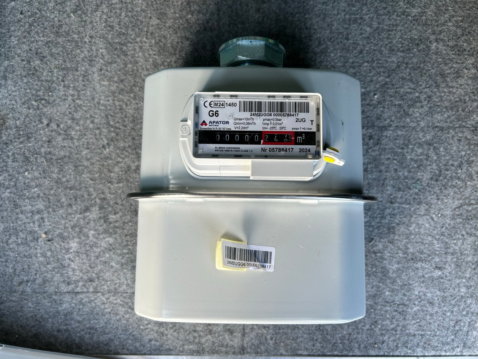 Nieuwe Gasmeter G6 - Ongebruikt en in originele doos, Ophalen of Verzenden, Nieuw, Overige merken, Overige typen