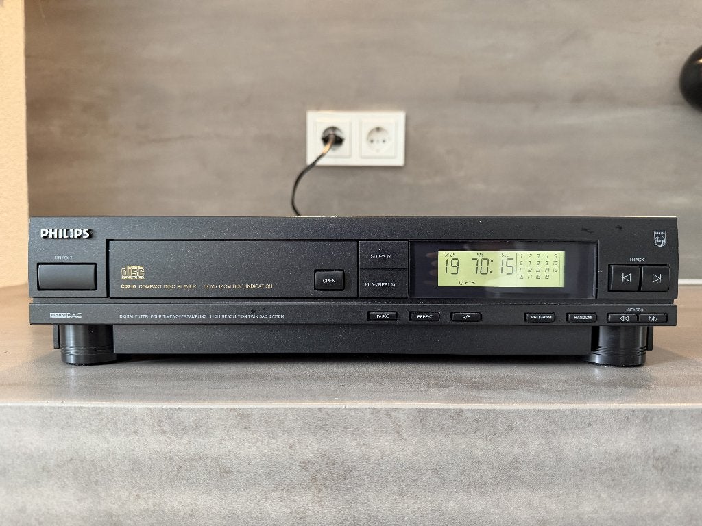 Philips CD210 CD-speler – Getest & Werkend (met TDA1543 DAC), Ophalen of Verzenden, Gebruikt, Philips