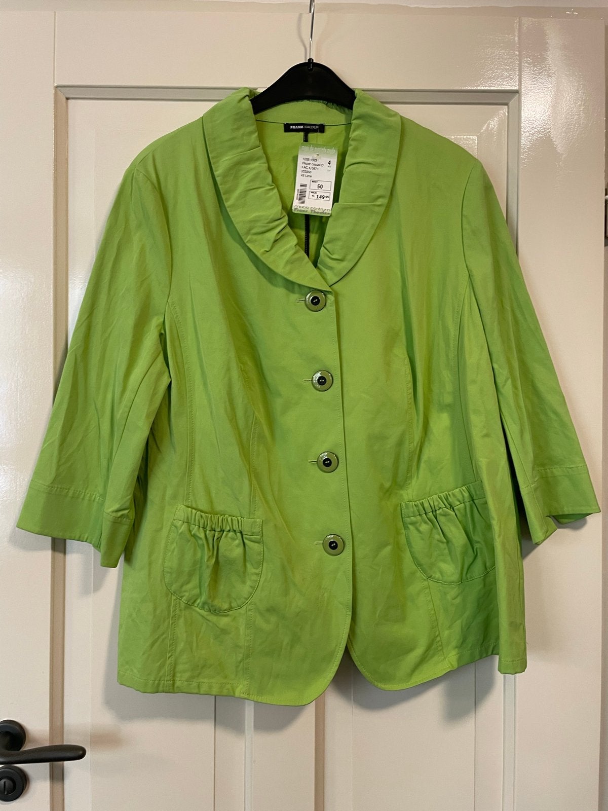 Frank Walder Blazer Casual Dames Maat 50 Lime Groen, Ophalen of Verzenden, Nieuw, Groen, Jasje of Colbert