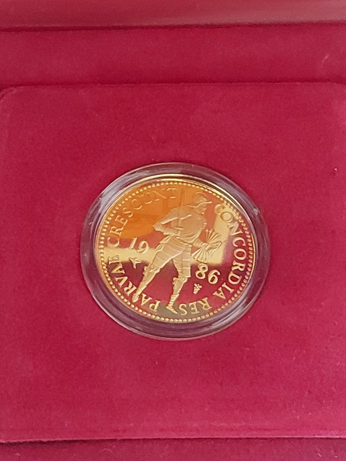 Gouden dukaat 1986, Ophalen of Verzenden, Goud