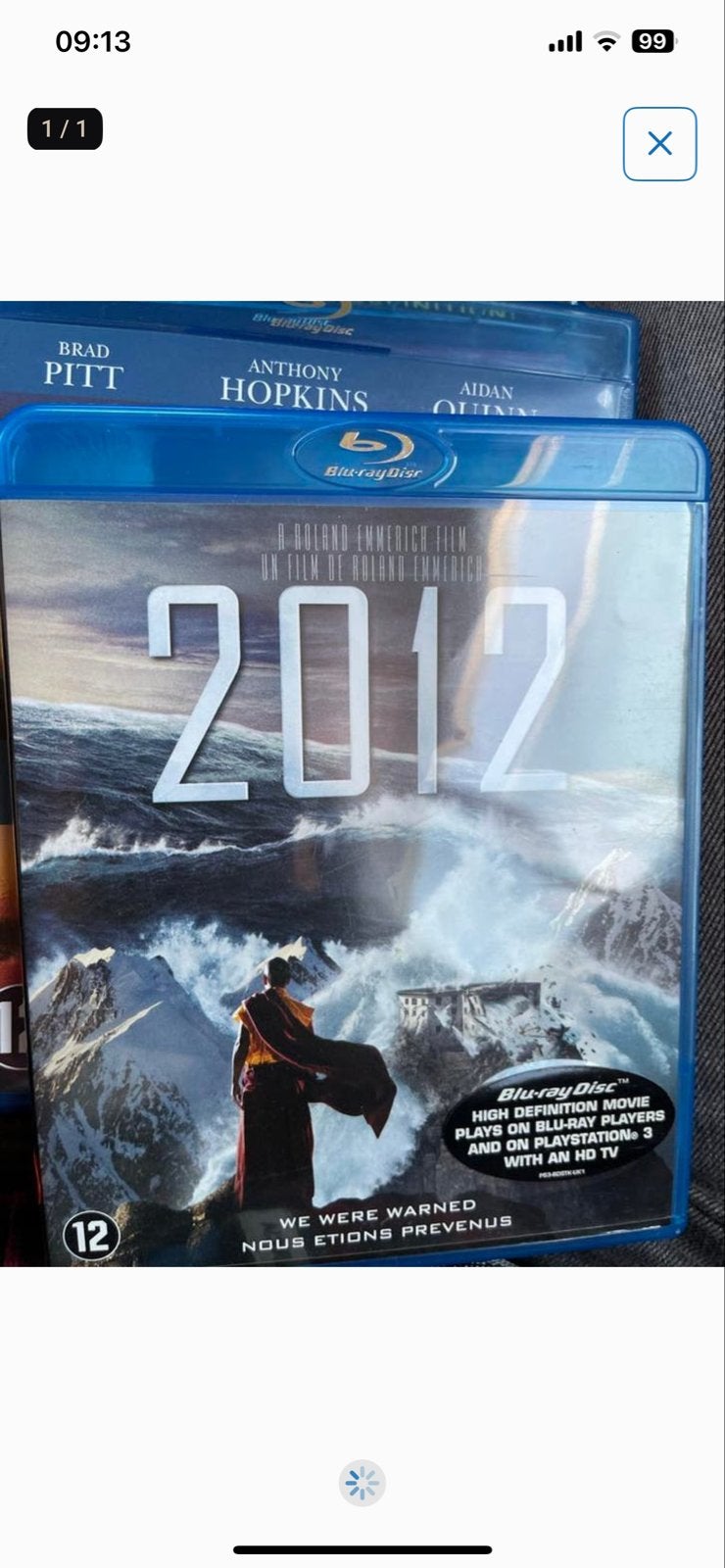 2012 Blu-ray Film - Roland Emmerich Rampenfilm, Engels, Nederlands, Film, Actie