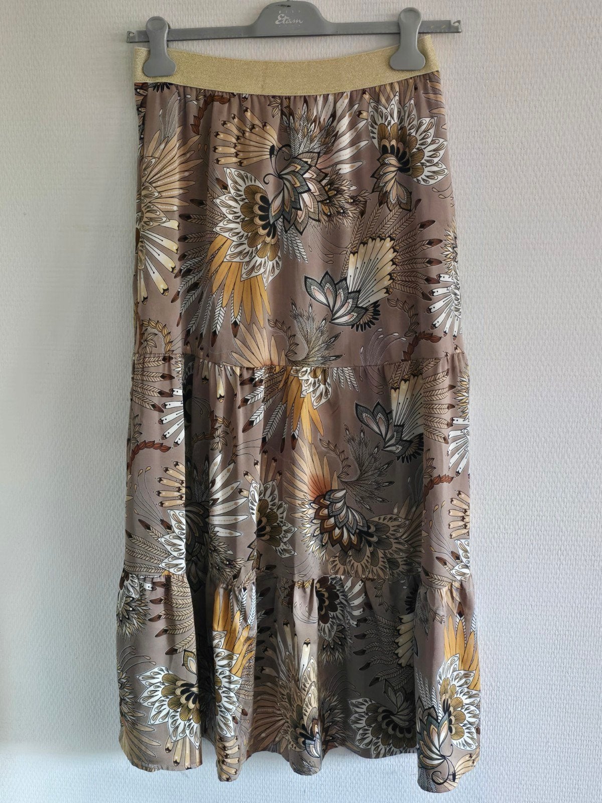 Norah maxi rok met bloemenprint - Maat 36 (S), Kleding | Dames, Meerkleurig, Ophalen of Verzenden, Zo goed als nieuw, Norah