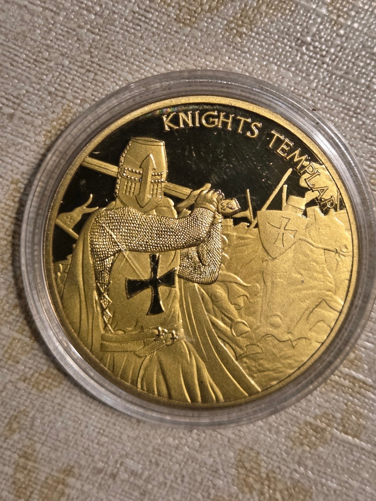 Tempeliers munt - Knights Templar verzamelmunt, Ophalen of Verzenden