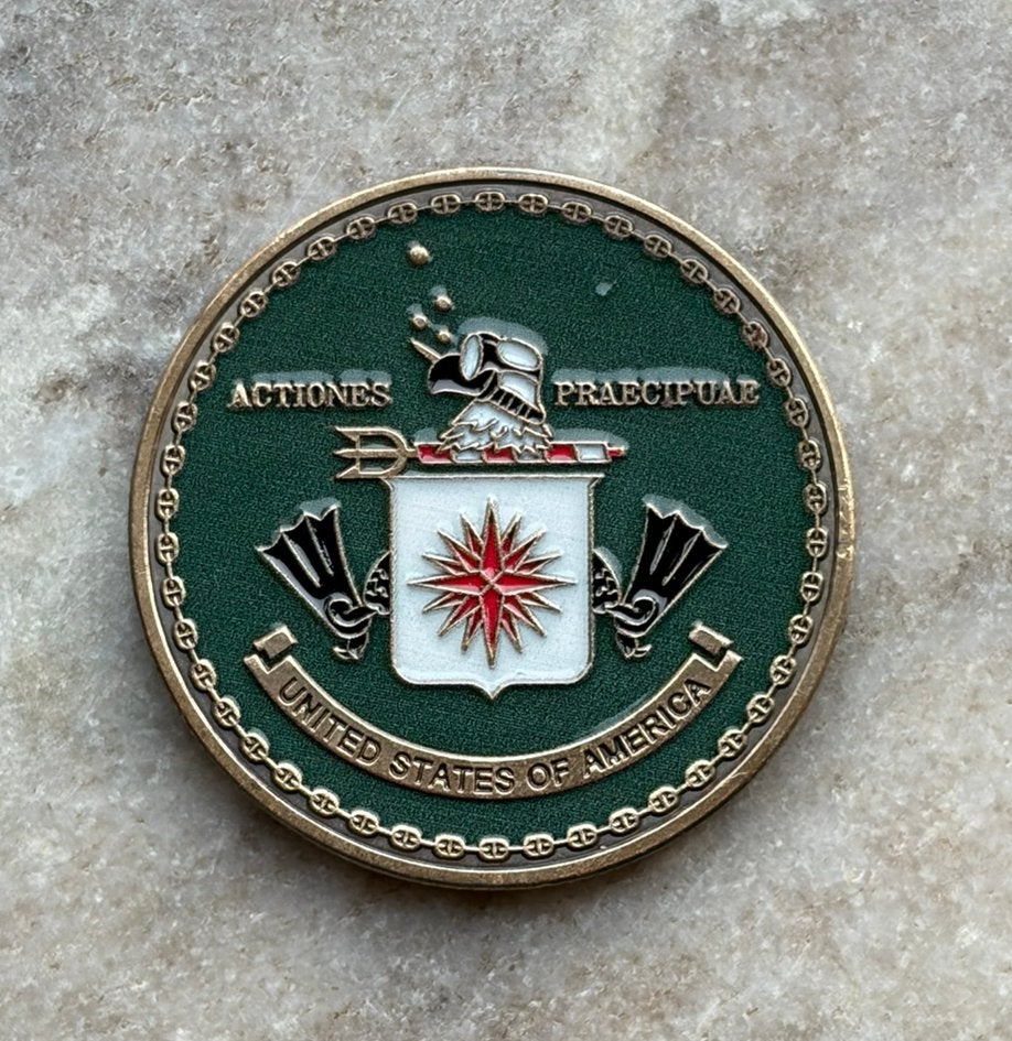 United States CIA special operations group coin, Ophalen of Verzenden, Landmacht, Amerika, Embleem of Badge