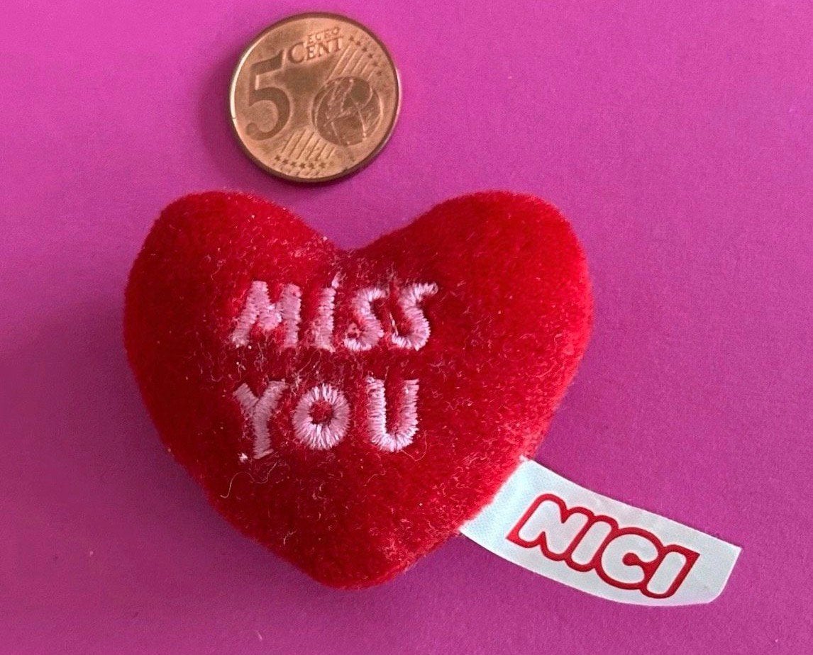 NICI hartje I MISS YOU, Verzenden, Overige typen, Rood, Met label