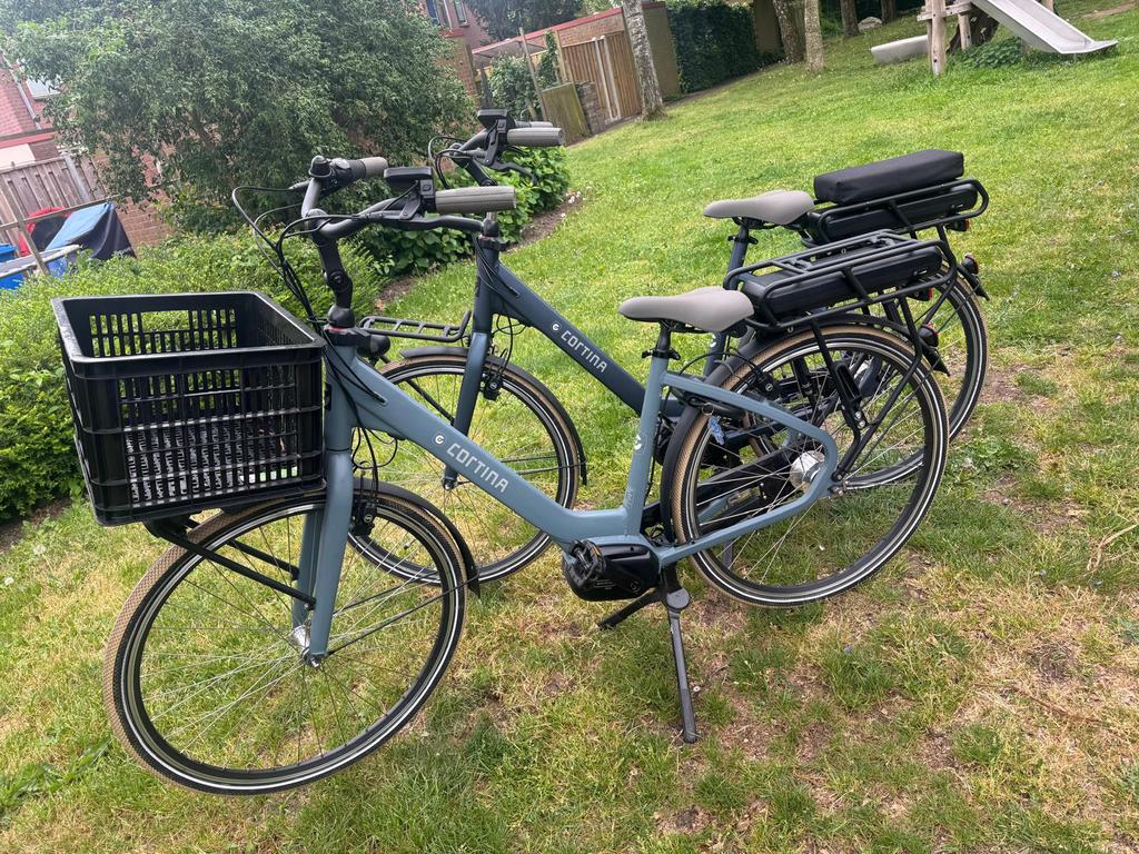 Cortina common family setje elektrische fietsen weinig km, Ophalen of Verzenden, Zo goed als nieuw, Overige merken
