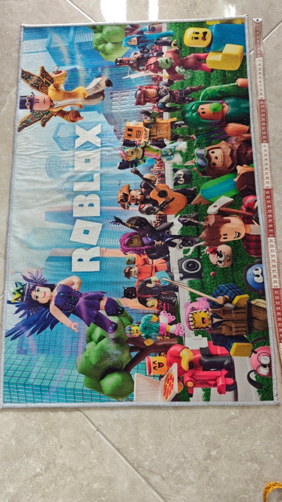 vloerkleed Roblox 80/50 cm, Ophalen of Verzenden, Gebruikt