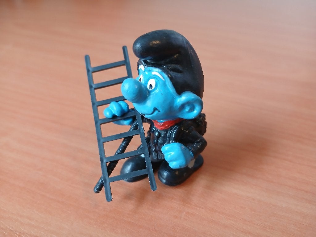 Vintage Schoorsteenveger Smurf (art. 40202) '70, Verzamelen, Ophalen of Verzenden, Zo goed als nieuw, Verschillende Smurfen, Poppetje, Figuurtje of Knuffel