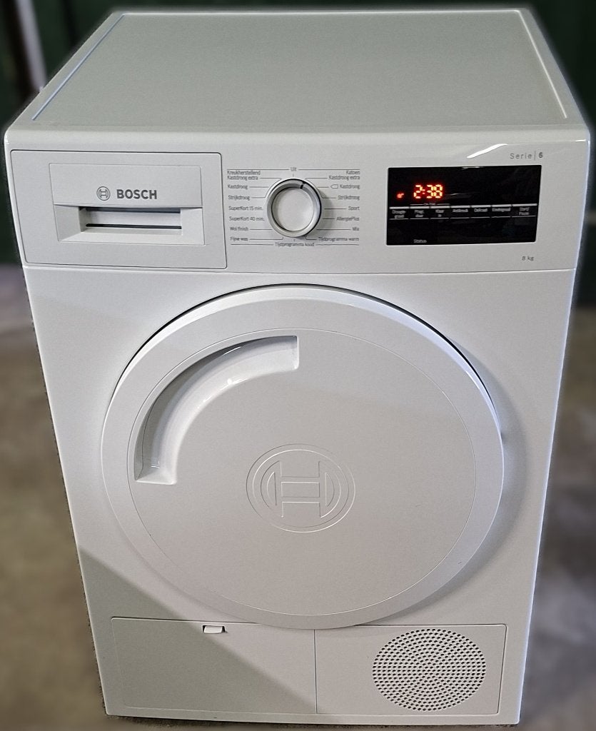 Jonge Bosch (2023) Condensdroger 8 kg Bezorging, Anti-kreukfase, 8 tot 10 kg, Ophalen of Verzenden, Zo goed als nieuw