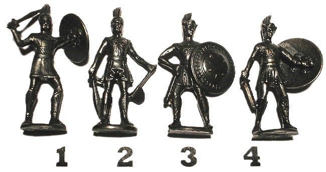 18-Ferrero kinder surprise metal Griekse krijgers, Spartane, Verzamelen, Verrassingseieren, Ophalen of Verzenden, Zo goed als nieuw