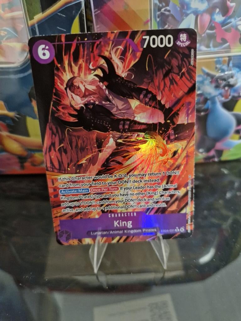 King EB04-031, Ophalen of Verzenden, Zo goed als nieuw, Losse kaart, Foil