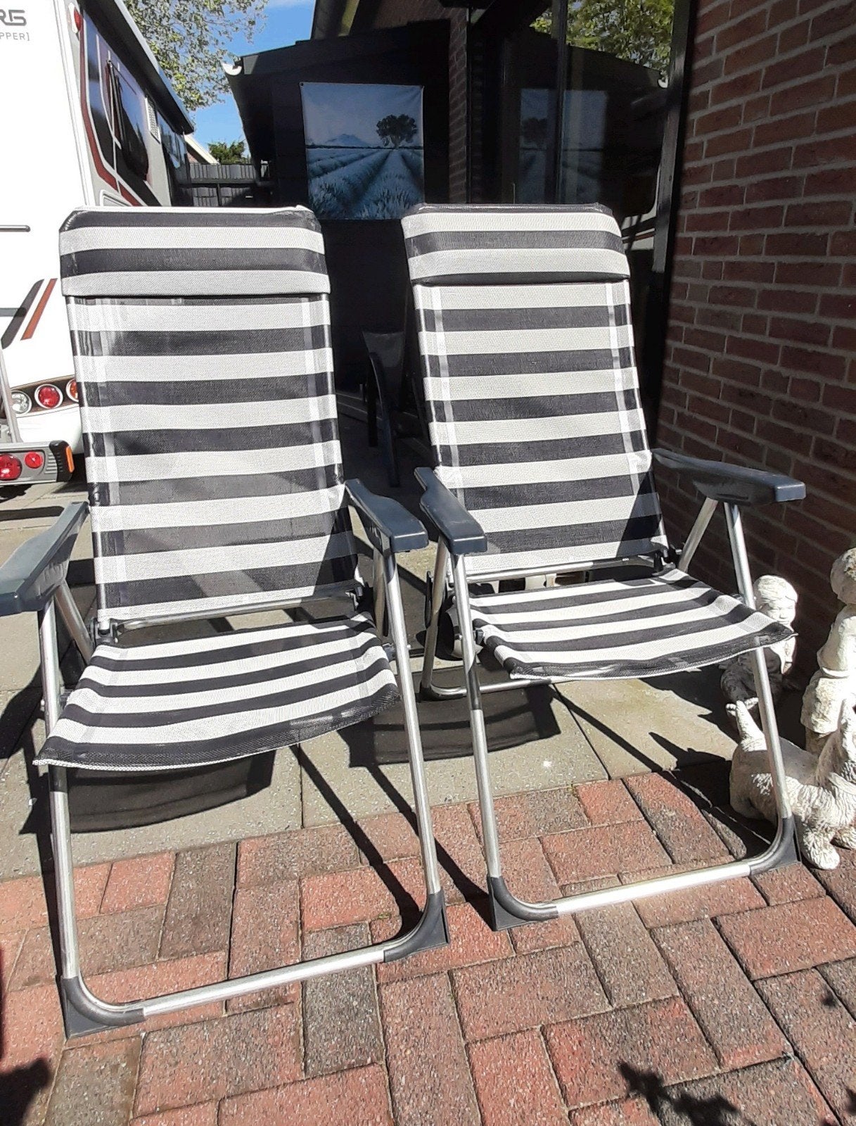 2 camper / camping stoelen, Ophalen, Zo goed als nieuw, Campingstoel
