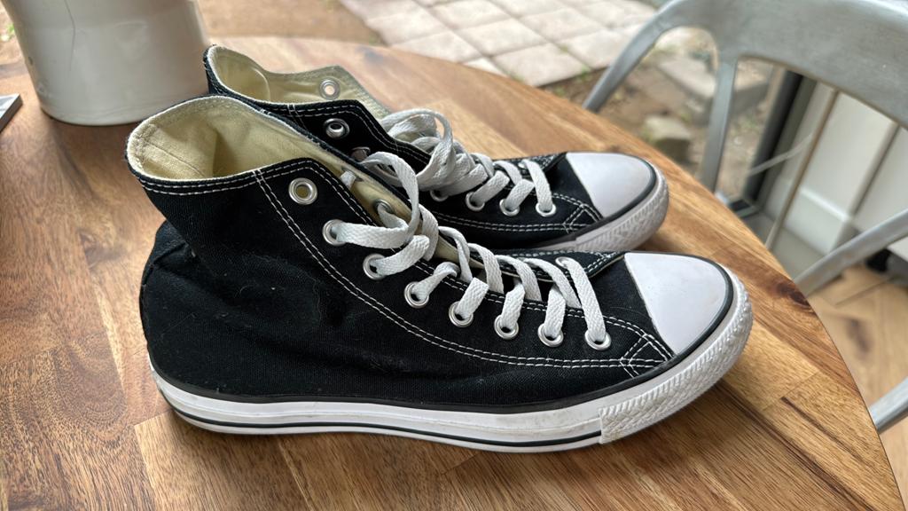 Converse All Star Zwart Maat 40 - Klassieke Sneakers, Kleding | Dames, Schoenen, Ophalen of Verzenden, Gedragen, Zwart, Sneakers of Gympen