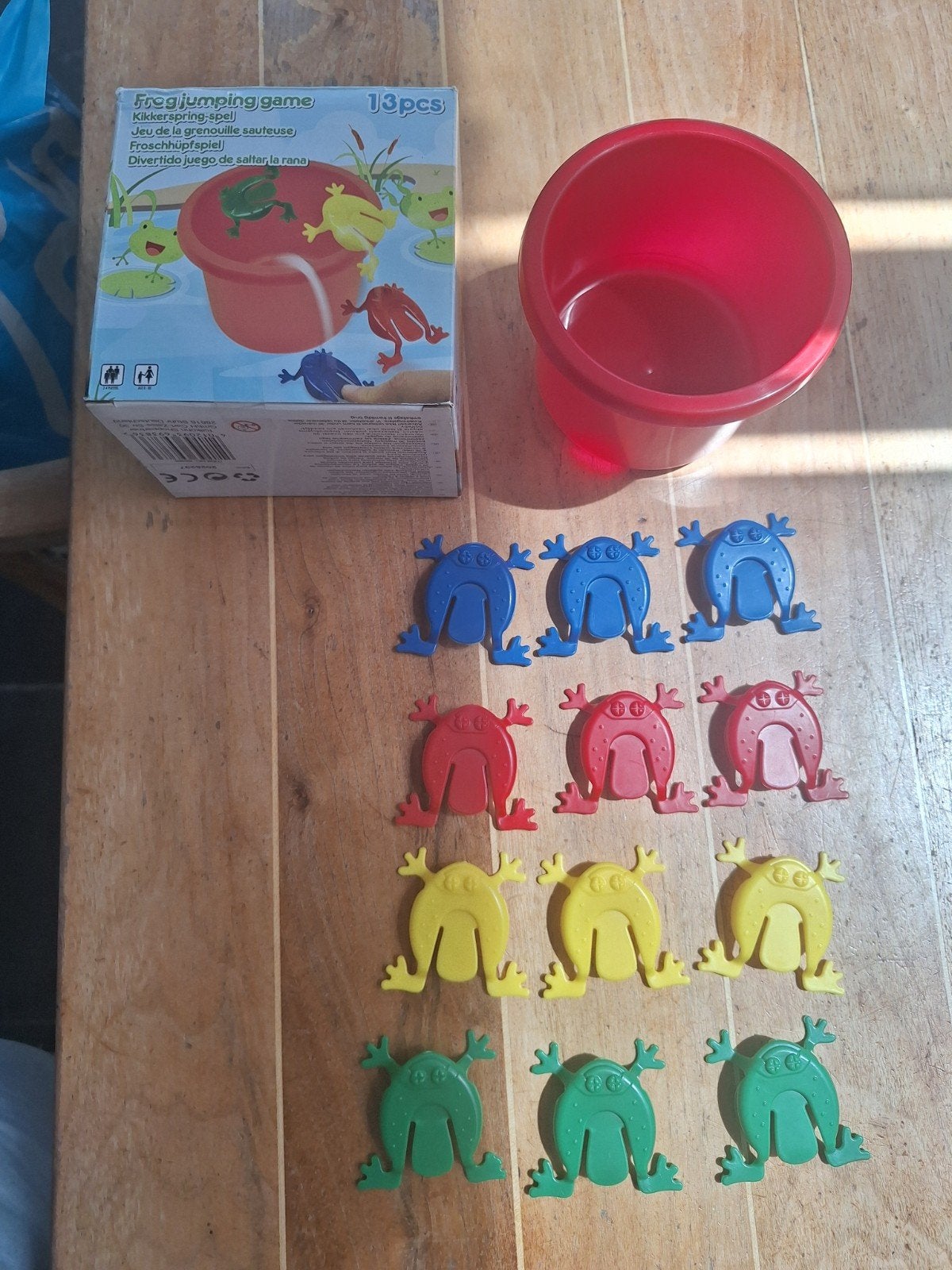 Kikker spring spel, Ophalen