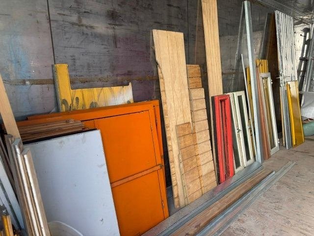 hout kozijnhout wandbekleding deur pipowagen schaftwagen, Doe-het-zelf en Verbouw, Hout en Planken, Ophalen, Zo goed als nieuw