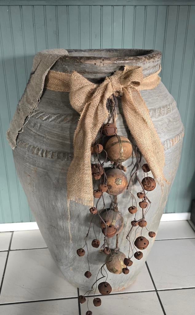 Brocante vaas/kruik., Ophalen, Steen, Overige kleuren, Zo goed als nieuw