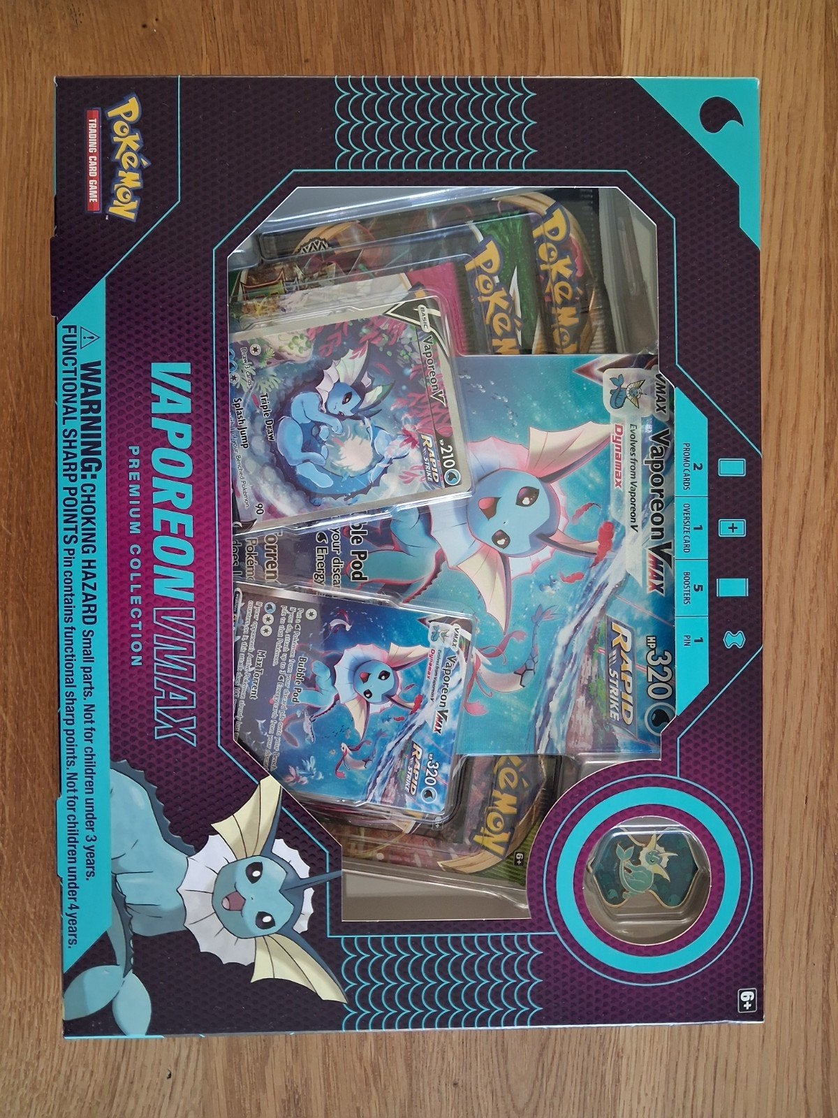 Pokémon TCG Vaporeon VMAX Premium Collectie Box, Ophalen, Nieuw, Overige typen