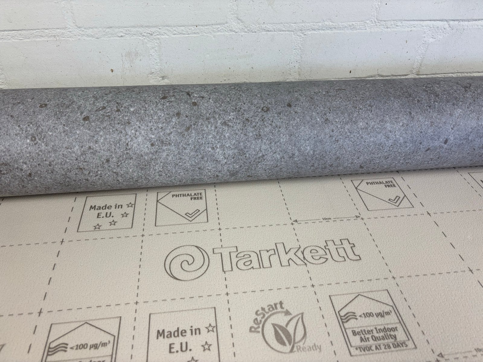 Vinyl vloerbedekking 3.60 x 2.00 m -, Ophalen, Nieuw, Grijs, 5 tot 10 m²