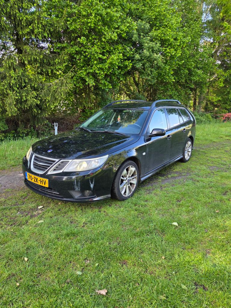 Saab 9-3 1.8 T Sport Estate 2008 Zwart, 1998 cc, Zwart, 4 cilinders, 1435 kg