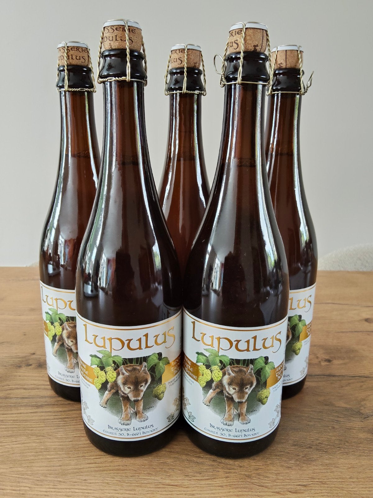 3 flessen Lupulus Tripel 75cl speciaalbier 8,5% alc, Verzamelen, Biermerken, Ophalen of Verzenden, Nieuw, Flesje(s), Overige merken