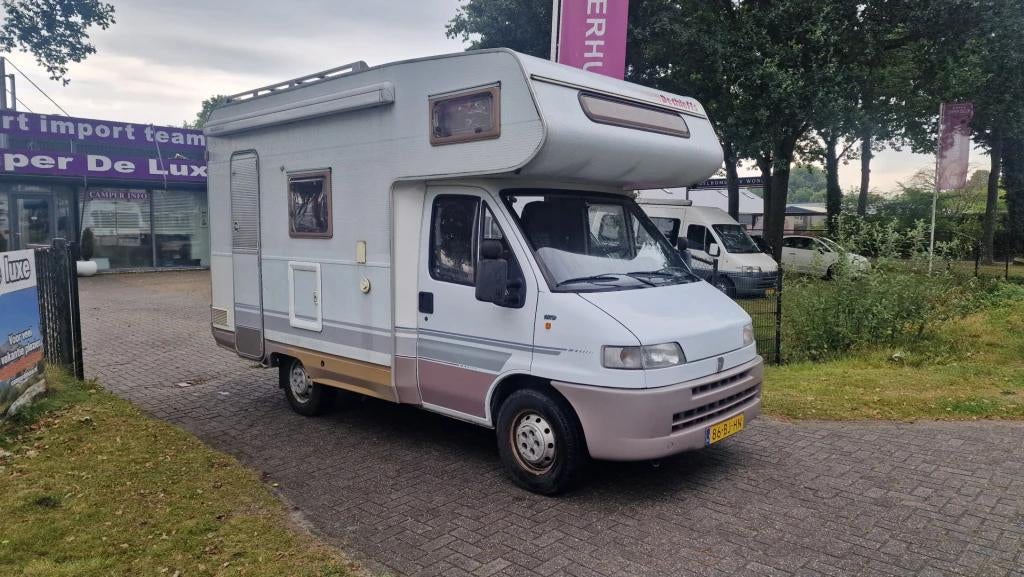 Dethleffs Globetrotter 4Persoons 1.9TD, Alkoof, Fiat, Treinzit, Bedrijf
