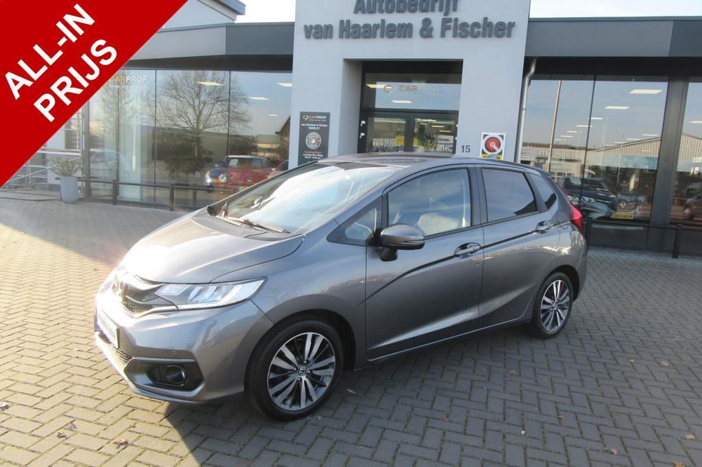 Honda Jazz 1.3 i-VTEC Elegance Automaat , Navi, Camera, Stoe, 12 maanden, 450 kg, Gebruikt, 4 cilinders