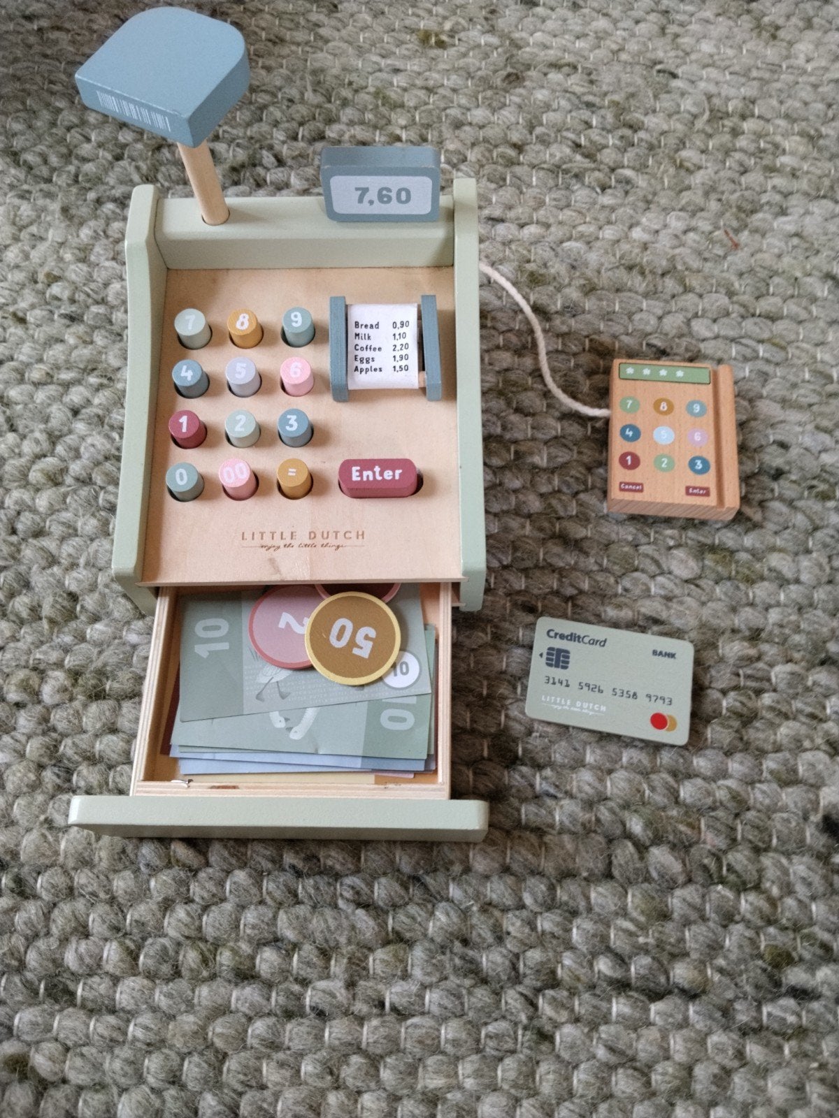 Little Dutch Houten Speelgoed Kassa met Accessoires, Ophalen of Verzenden
